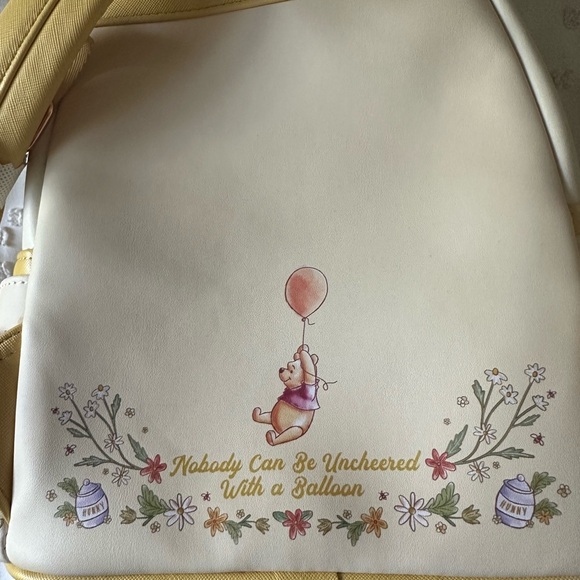 Loungefly Disney Winnie the Pooh  Cream and Yellow Kids Backpack - Picture 5 of 7